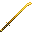 Invicon Gold Katana.png: Inventory sprite for Gold Katana in Minecraft as shown in-game with description: Gold Katana