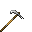 Invicon Iron Battle Hoe.png: Inventory sprite for Iron Battle Hoe in Minecraft as shown in-game with description: Iron Battle Hoe