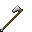 Invicon Iron Long Axe.png: Inventory sprite for Iron Long Axe in Minecraft as shown in-game with description: Iron Long Axe