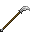 Invicon Iron Naginata.png: Inventory sprite for Iron Naginata in Minecraft as shown in-game with description: Iron Naginata