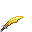 Invicon Gold Scimitar.png: Inventory sprite for Gold Scimitar in Minecraft as shown in-game with description: Gold Scimitar