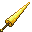 Invicon Gold Lance.png: Inventory sprite for Gold Lance in Minecraft as shown in-game with description: Gold Lance