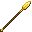 Invicon Gold Spear.png: Inventory sprite for Gold Spear in Minecraft as shown in-game with description: Gold Spear