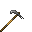 Invicon Steel Battle Hoe.png: Inventory sprite for Steel Battle Hoe in Minecraft as shown in-game with description: Steel Battle Hoe