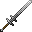 Invicon Iron Zweihander.png: Inventory sprite for Iron Zweihander in Minecraft as shown in-game with description: Iron Zweihander