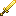 Invicon Gold Gladius.png: Inventory sprite for Gold Gladius in Minecraft as shown in-game with description: Gold Gladius
