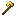 Invicon Gold Hatchet.png: Inventory sprite for Gold Hatchet in Minecraft as shown in-game with description: Gold Hatchet
