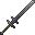 Invicon Steel Zweihander.png: Inventory sprite for Steel Zweihander in Minecraft as shown in-game with description: Steel Zweihander