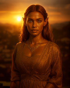 Female Summer Sun Elf Portrait